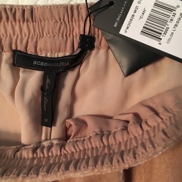 BCBG MAX AZRIA VELVET JOGGERS PANTS NWT - Picture 6 of 8